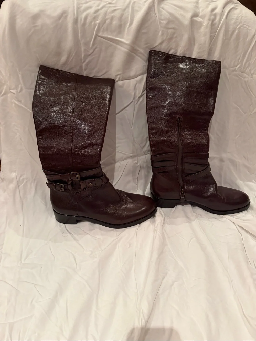 Via Spiga Deep Brown Over-the-Knee Leather Boots